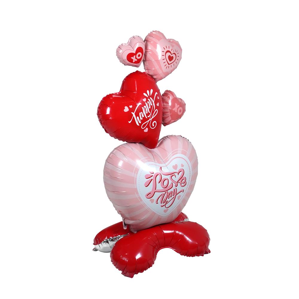ลูกโป่งฟอยล์ LOVE DAY SNAZZ 60 นิ้ว สีชมพู