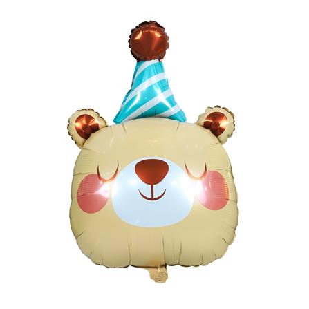 ลูกโป่งฟอยล์ HBD BEAR SNAZZ 18 นิ้ว หลากสี_1