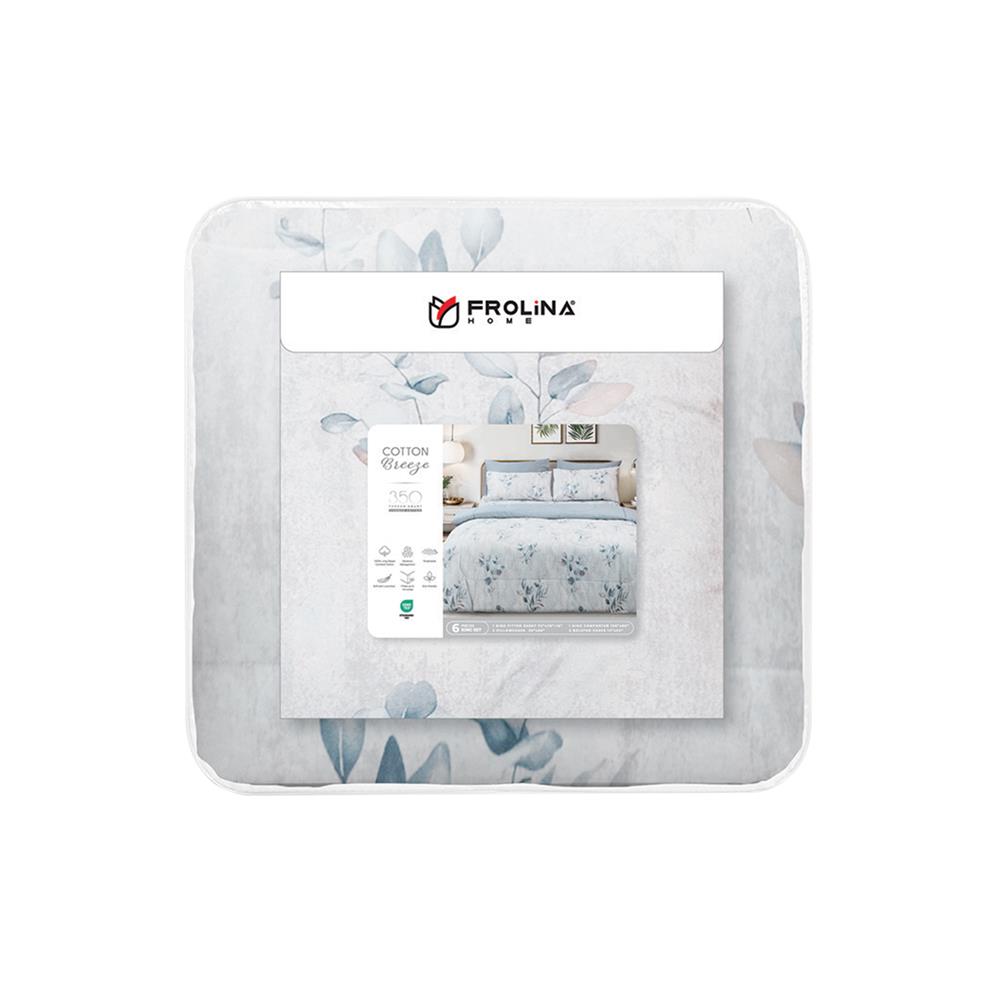 ชุดผ้าปูที่นอน 6 ฟุต (ชุด 6 ชิ้น) FROLINA COTTON BREEZE ELOWEN CBDF007
