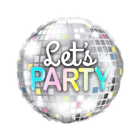 ลูกโป่งฟอยล์ PARTY SNAZZ 18 นิ้ว สีเงิน_2