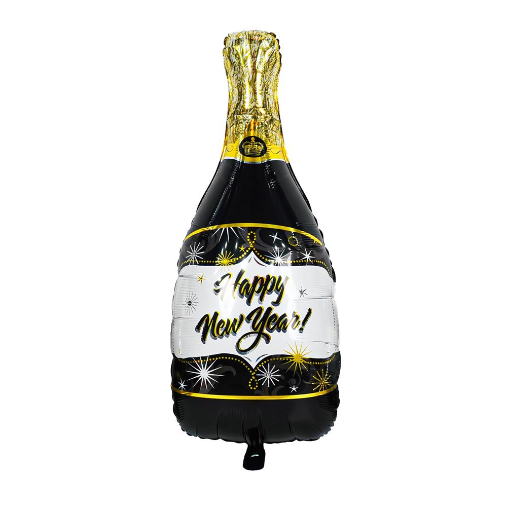 ลูกโป่งฟอยล์ HAPPY NEW YEAR SNAZZ 18 นิ้ว สีดำ