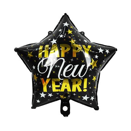 ลูกโป่งฟอยล์ HAPPY NEW YEAR SNAZZ 18 นิ้ว สีดำ_2