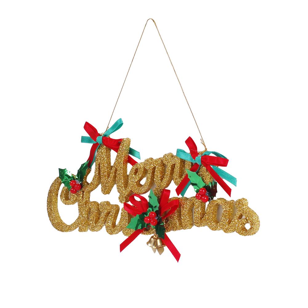 ป้ายตกแต่ง MERRY CHRISTMAS SIAMXMAS 30 ซม. สีทอง