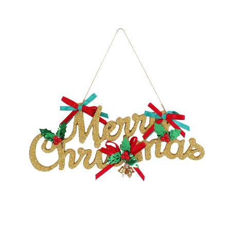 ป้ายตกแต่ง MERRY CHRISTMAS SIAMXMAS 30 ซม. สีทอง_0