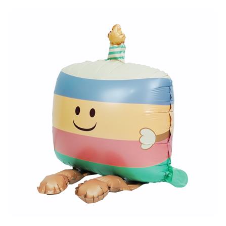 ลูกโป่งฟอยล์ HAPPY BIRTHDAY CAKE SNAZZ 24 นิ้ว สีฟ้า-ชมพู_1