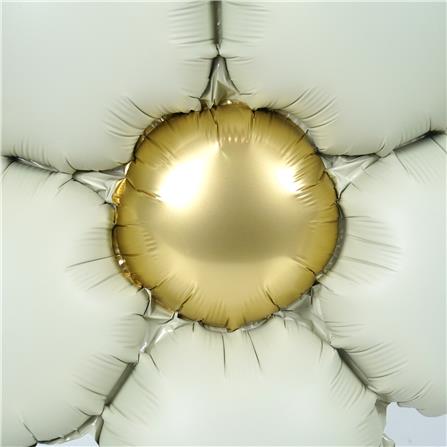 ลูกโป่งฟอยล์ ดอกไม้ตกแต่ง SNAZZ 17 นิ้ว สีเงิน_1