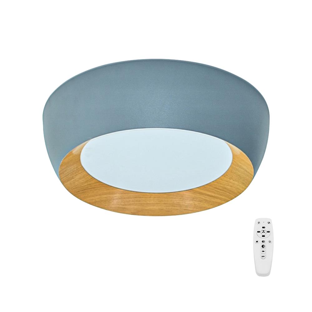 ไฟเพดาน LED STARLIGHT 04-SL-23827-500 81 วัตต์ DAYLIGHT/COOL WHITE/WARMWHITE 19 นิ้ว สีเทา/ลายไม้