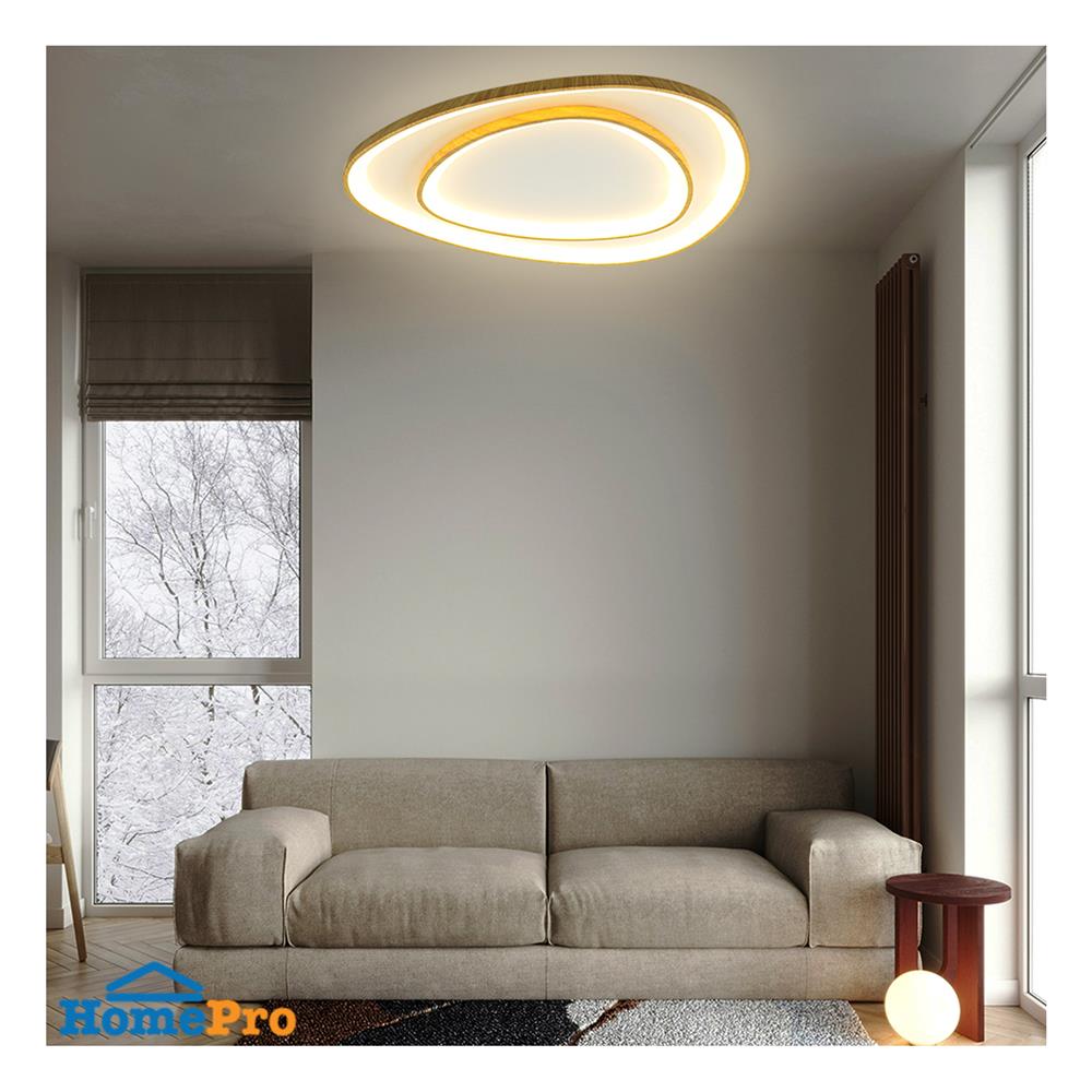 ไฟเพดาน LED STARLIGHT 05-SL-23906 135 วัตต์ DAYLIGHT/COOL WHITE/WARMWHITE 23 นิ้ว สีขาว/ลายไม้