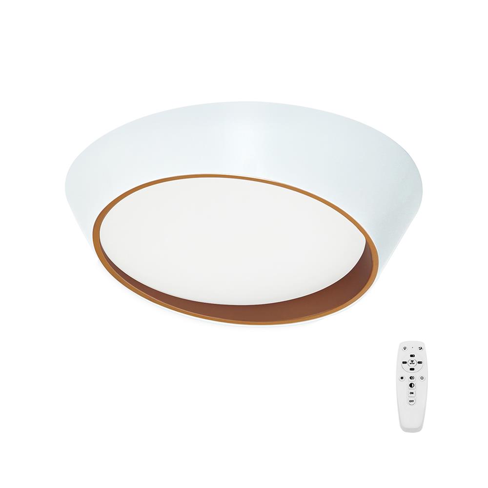 ไฟเพดาน LED STARLIGHT 04-SL-23802-500 81 วัตต์ DAYLIGHT/COOL WHITE/WARMWHITE 19 นิ้ว สีขาว/ทอง