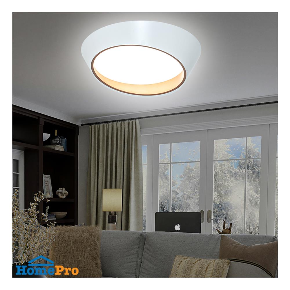 ไฟเพดาน LED STARLIGHT 04-SL-23802-500 81 วัตต์ DAYLIGHT/COOL WHITE/WARMWHITE 19 นิ้ว สีขาว/ทอง