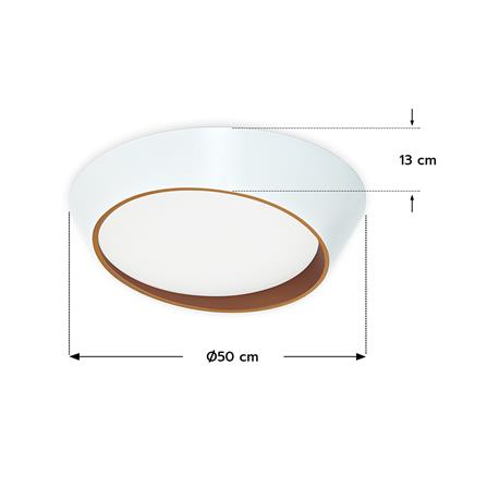 ไฟเพดาน LED STARLIGHT 04-SL-23802-500 81 วัตต์ DAYLIGHT/COOL WHITE/WARMWHITE 19 นิ้ว สีขาว/ทอง_4