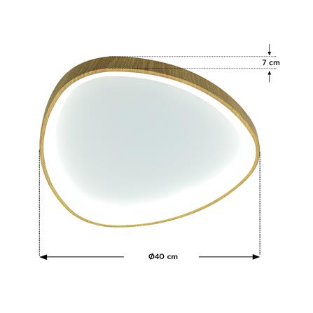 ไฟเพดาน LED STARLIGHT 05-SL-23876 45 วัตต์ DAYLIGHT/COOL WHITE/WARMWHITE 15 นิ้ว สีขาว/ลายไม้_5