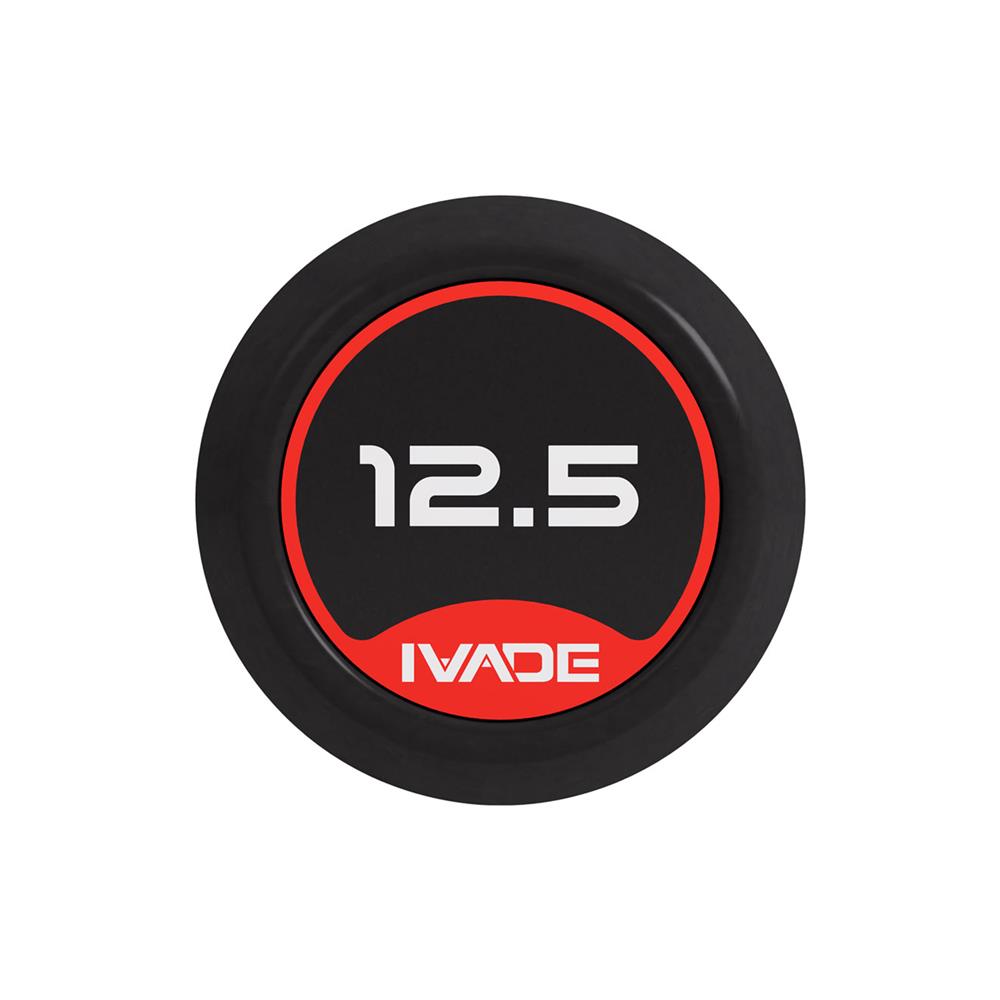 บาร์เบลแกนตรงหุ้มยาง IVADE 12.5 กก. (1 ชิ้น)