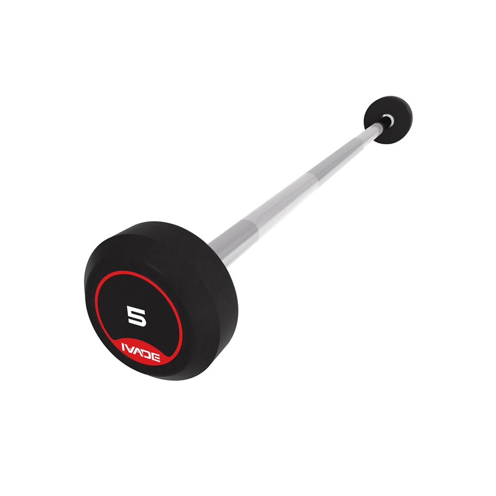 บาร์เบลแกนตรงหุ้มยาง IVADE 5 กก. (1 ชิ้น)