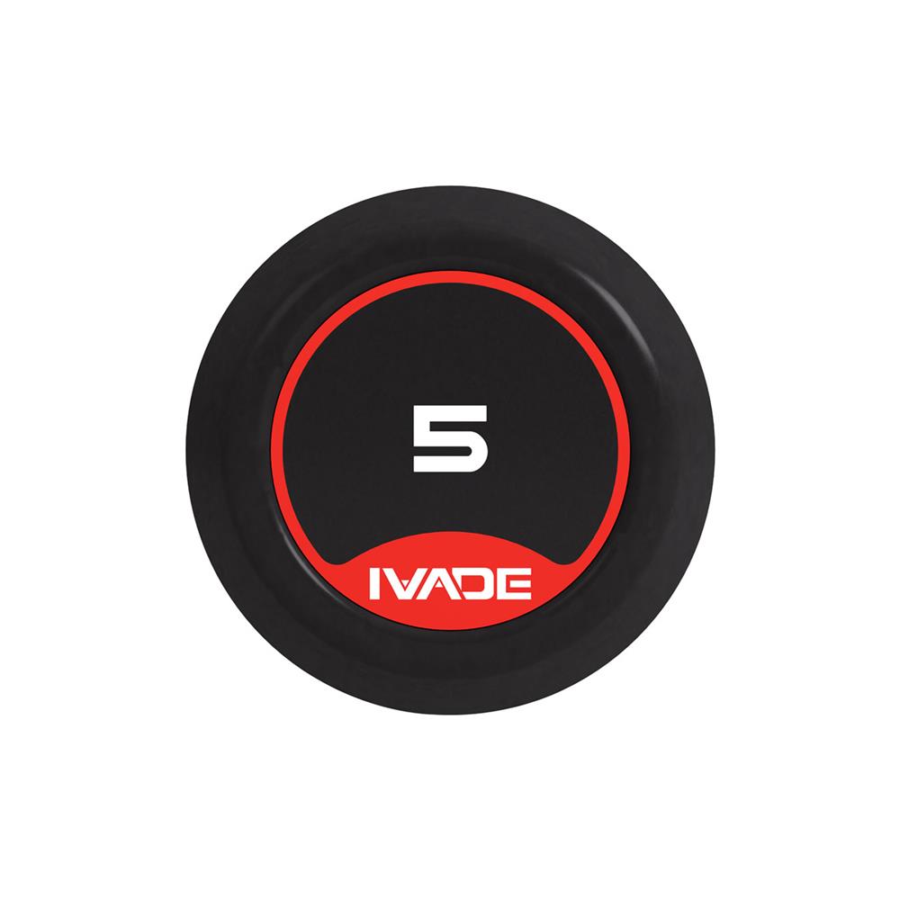 บาร์เบลแกนตรงหุ้มยาง IVADE 5 กก. (1 ชิ้น)
