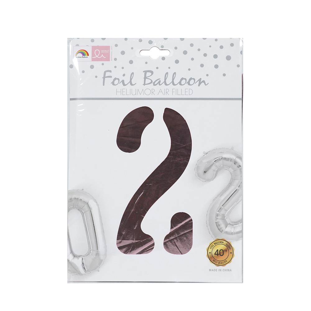 ลูกโป่งฟอยล์ตกแต่ง SNAZZ เลข 2 40 นิ้ว สีชมพู