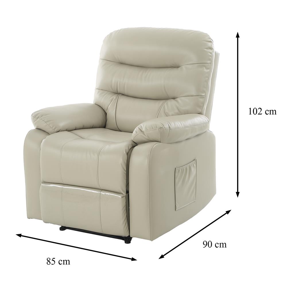 RECLINER FURDINI DELUXE สีเทาอ่อน