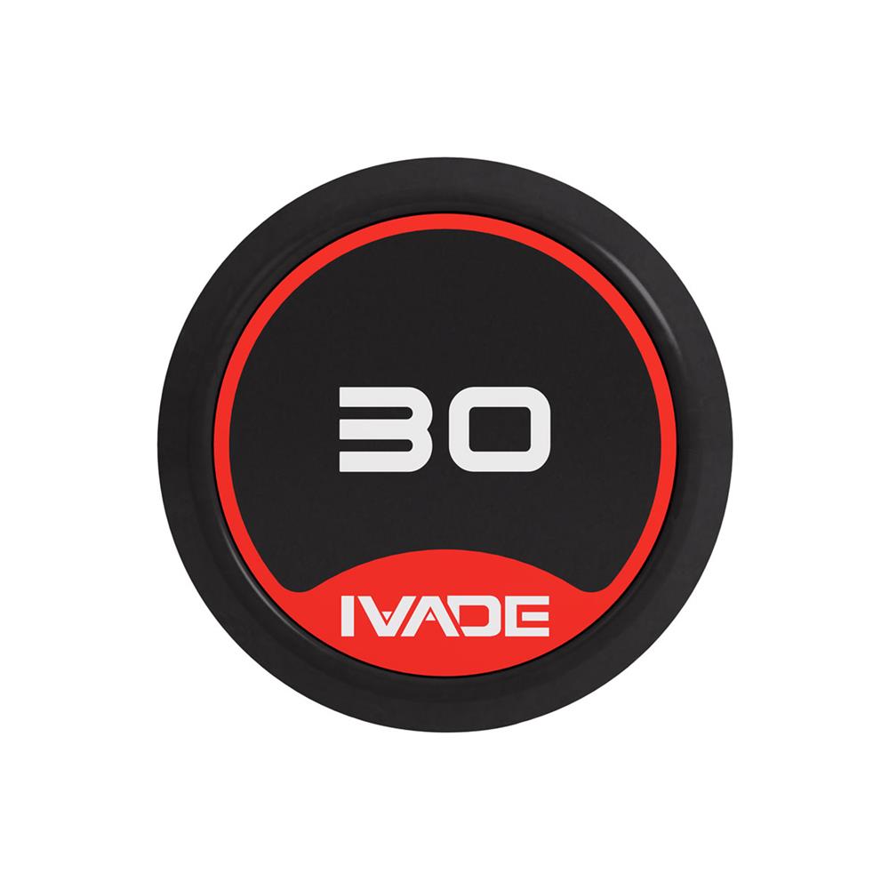 บาร์เบลแกนตรงหุ้มยาง IVADE 30 กก. (1 ชิ้น)