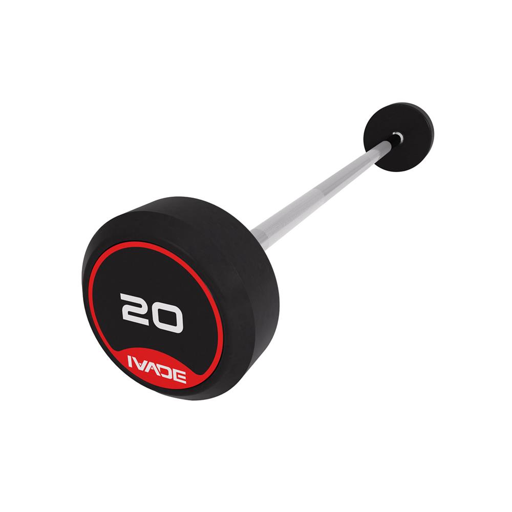 บาร์เบลแกนตรงหุ้มยาง IVADE 20 กก. (1 ชิ้น)