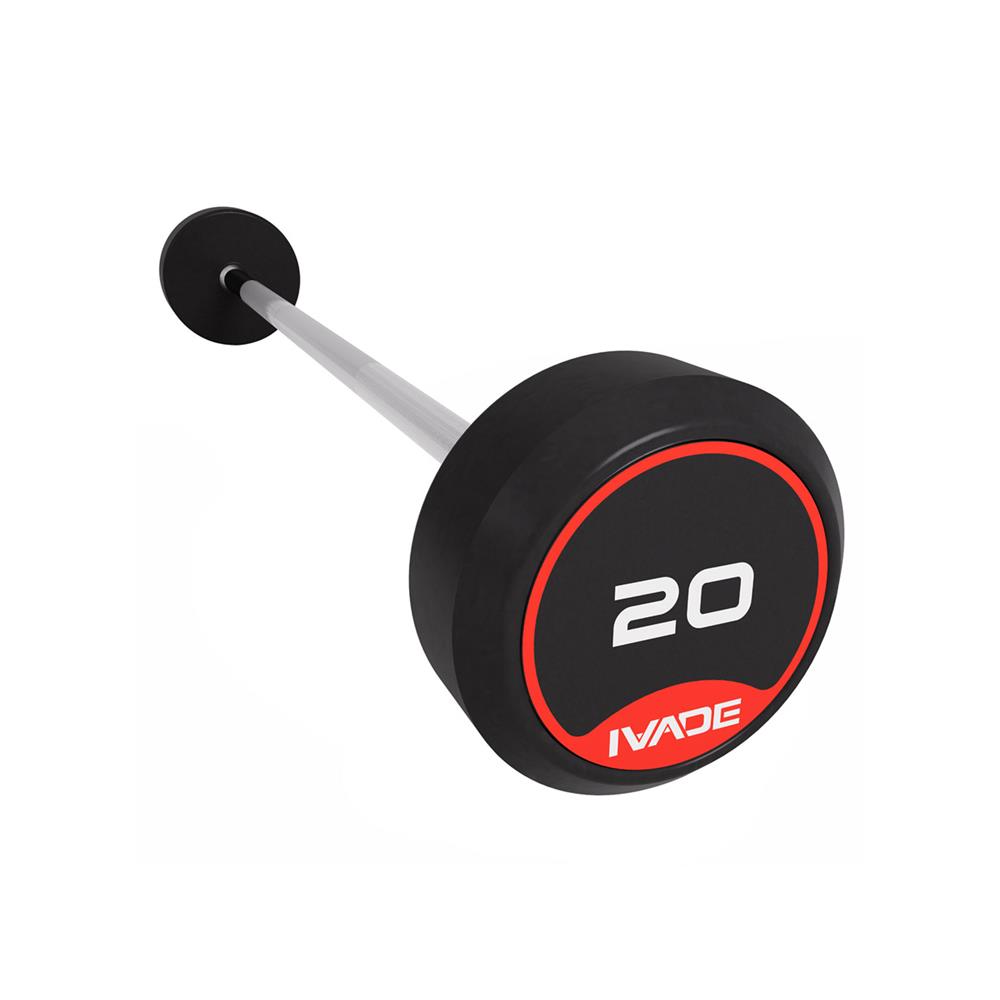 บาร์เบลแกนตรงหุ้มยาง IVADE 20 กก. (1 ชิ้น)