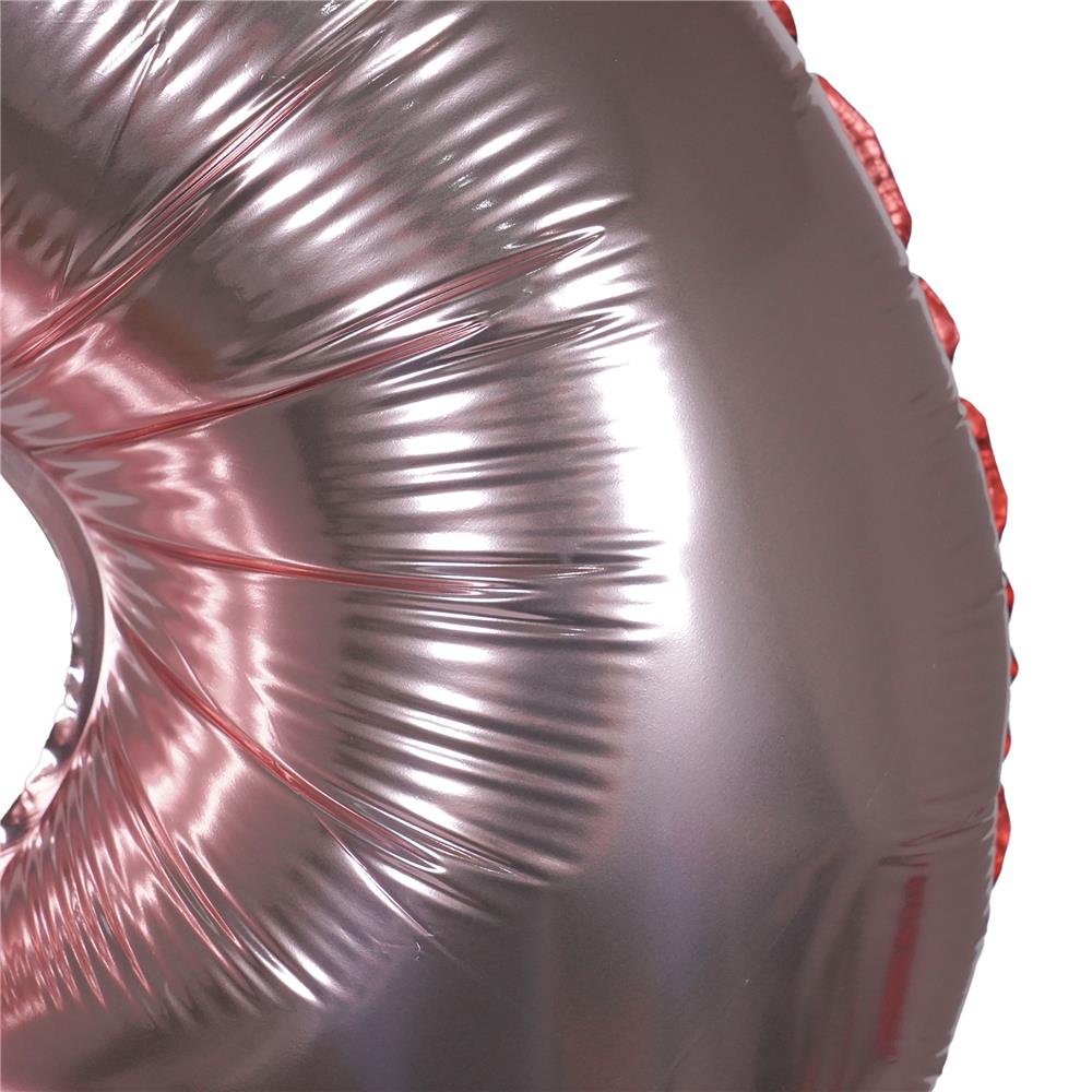 ลูกโป่งฟอยล์ตกแต่ง SNAZZ เลข 8 40 นิ้ว สีชมพู