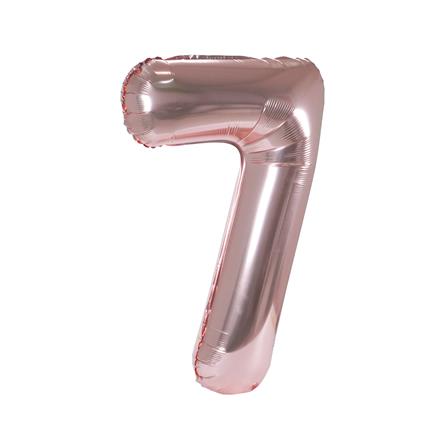 ลูกโป่งฟอยล์ตกแต่ง SNAZZ เลข 7 40 นิ้ว สีชมพู_1