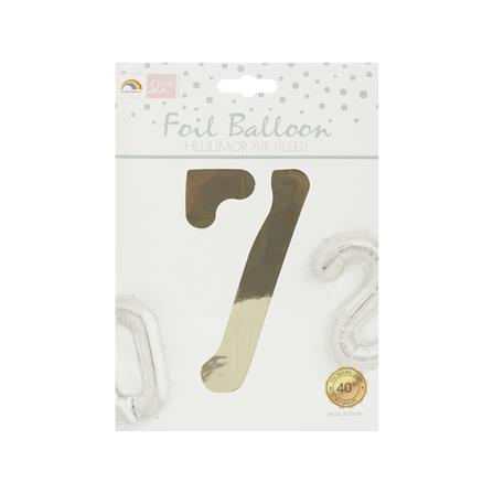 ลูกโป่งฟอยล์ตกแต่ง SNAZZ เลข 7 40 นิ้ว สีทอง_2