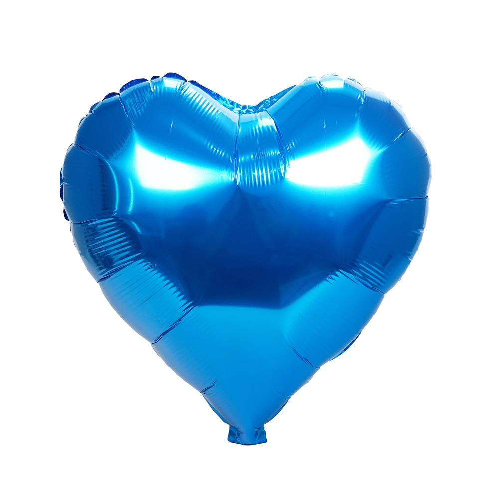 ลูกโป่งฟอยล์ หัวใจตกแต่ง SNAZZ 18 นิ้ว สีน้ำเงิน