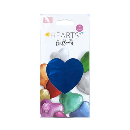 ลูกโป่งฟอยล์ หัวใจตกแต่ง SNAZZ 18 นิ้ว สีน้ำเงิน_3