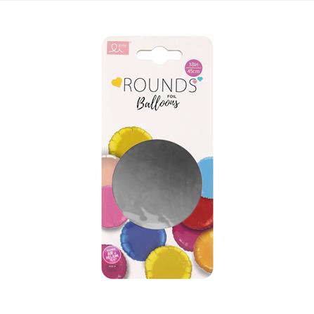 ลูกโป่งฟอยล์วงกลม SNAZZ 18 นิ้ว สีเงิน_2