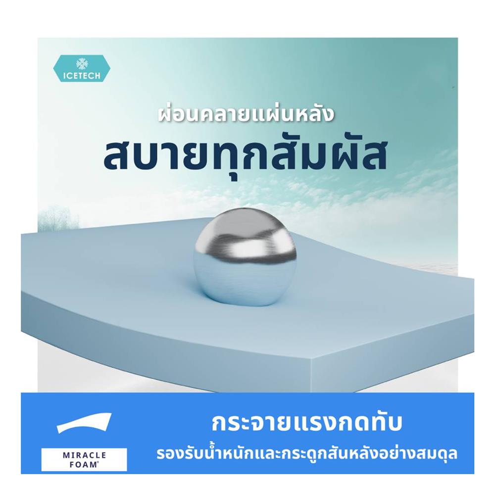 ที่นอน 3.5 ฟุต LOTUS ASCOTT ICETECH (พร้อมชุดเครื่องนอน 7 ชิ้น)
