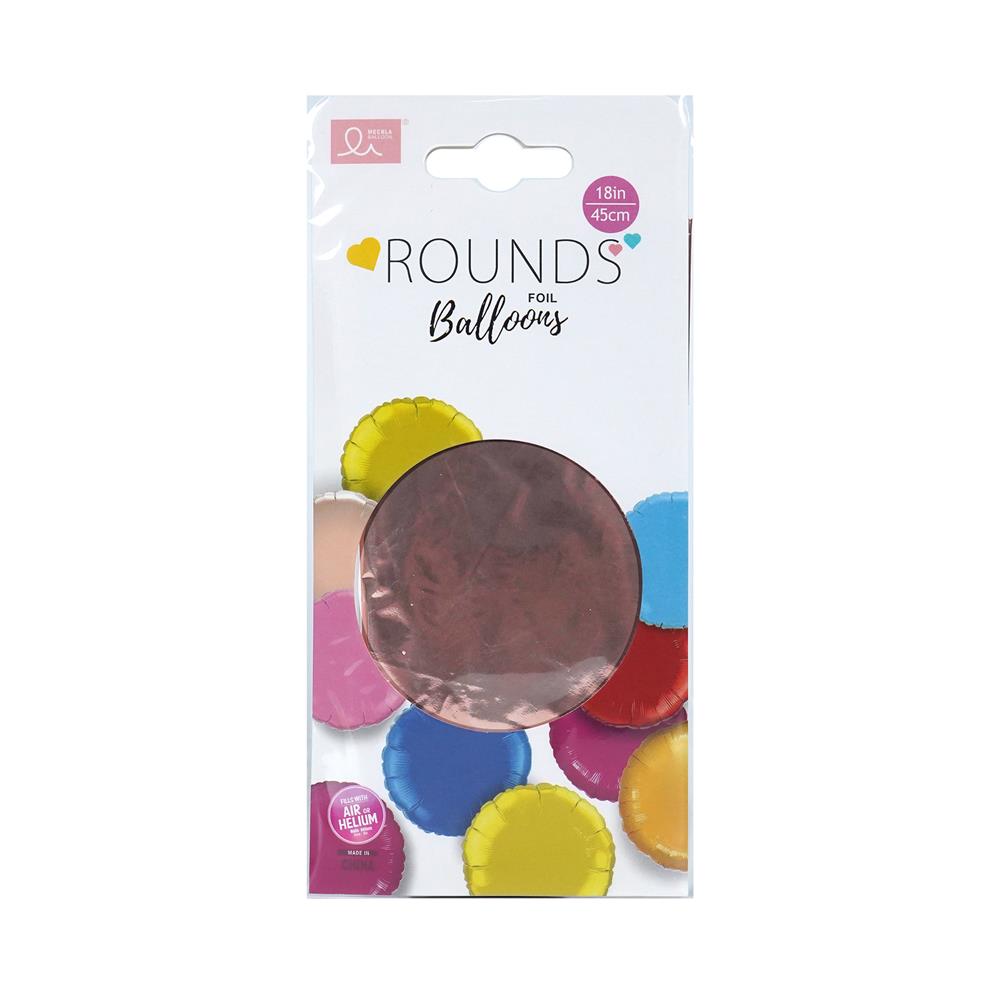 ลูกโป่งฟอยล์วงกลม SNAZZ 18 นิ้ว สีชมพู