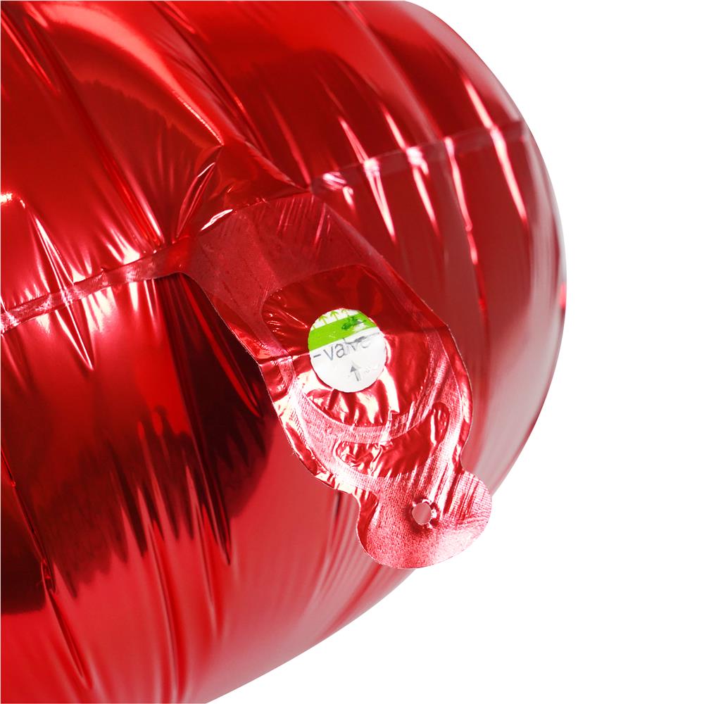 ลูกโป่งฟอยล์วงกลม SNAZZ 18 นิ้ว สีแดง