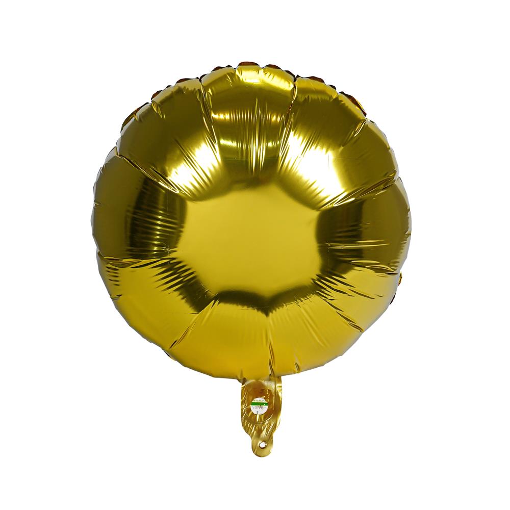 ลูกโป่งฟอยล์วงกลม SNAZZ 18 นิ้ว สีทอง