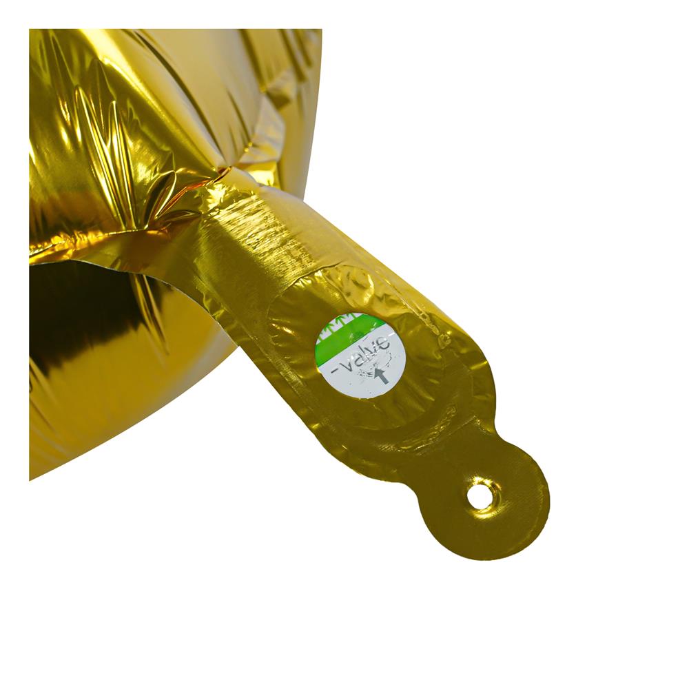 ลูกโป่งฟอยล์วงกลม SNAZZ 18 นิ้ว สีทอง