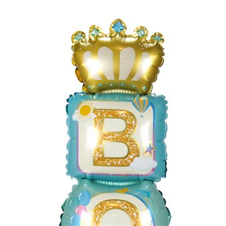 ลูกโป่งฟอยล์ BOY SNAZZ 46 นิ้ว สีฟ้า_1