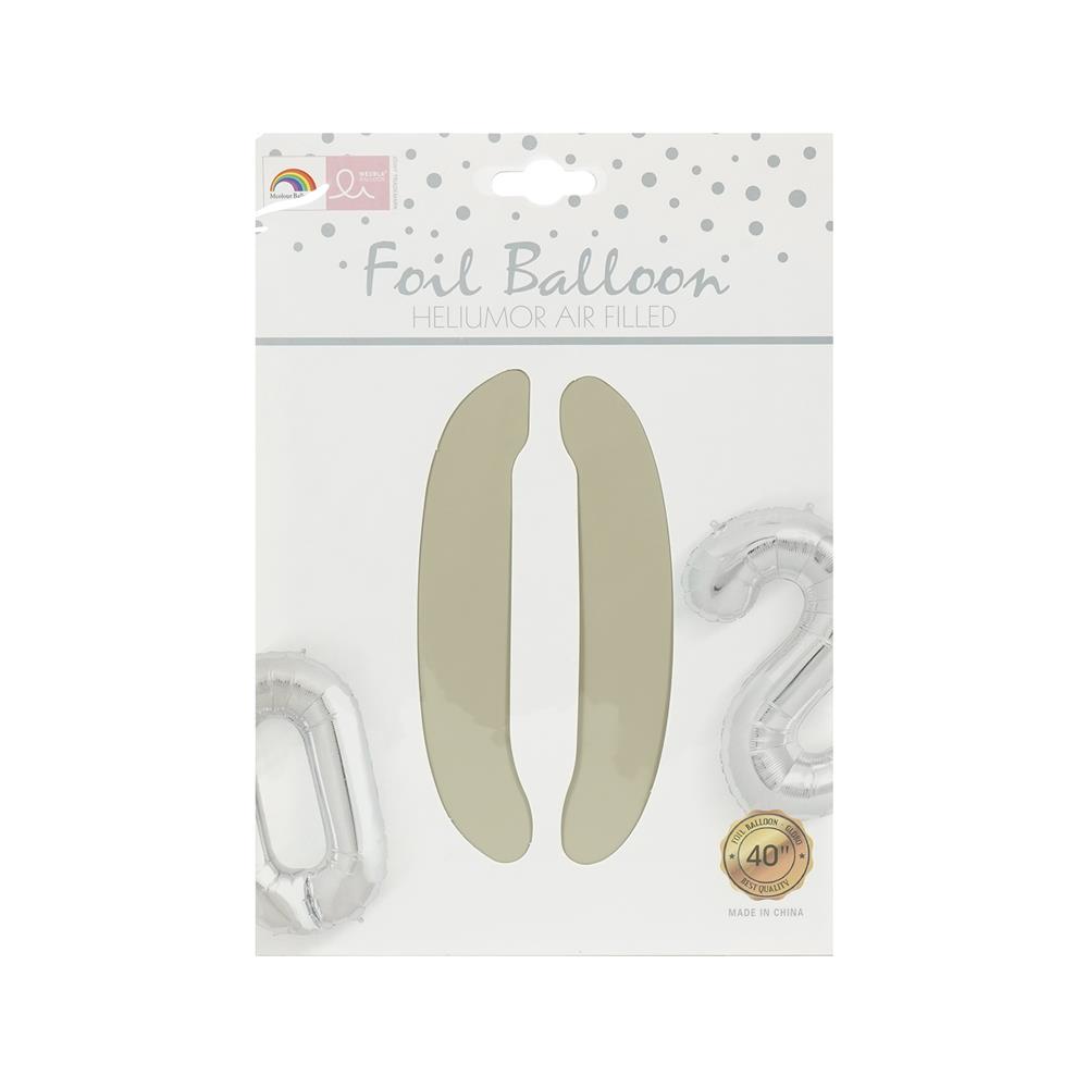 ลูกโป่งฟอยล์ตกแต่ง SNAZZ เลข 0 40 นิ้ว สีขาว