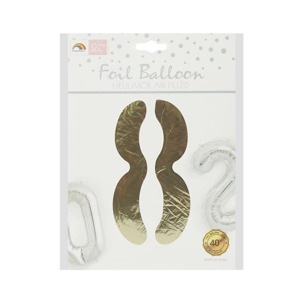 ลูกโป่งฟอยล์ตกแต่ง SNAZZ เลข 8 40 นิ้ว สีทอง