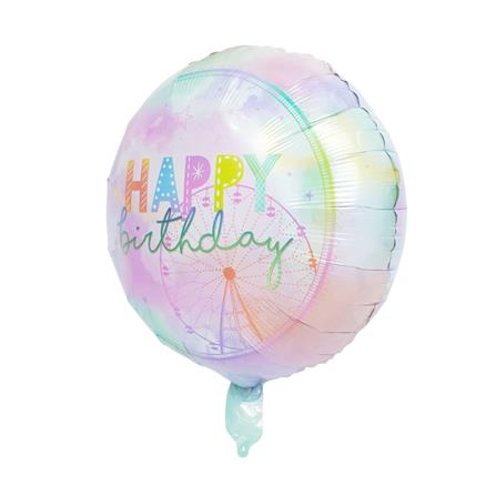 ลูกโป่งฟอยล์ HAPPY BIRTHDAY BALL SNAZZ 18 นิ้ว สีชมพู_1