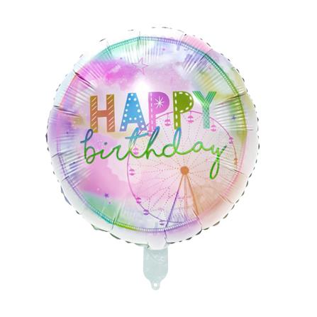 ลูกโป่งฟอยล์ HAPPY BIRTHDAY BALL SNAZZ 18 นิ้ว สีชมพู_0