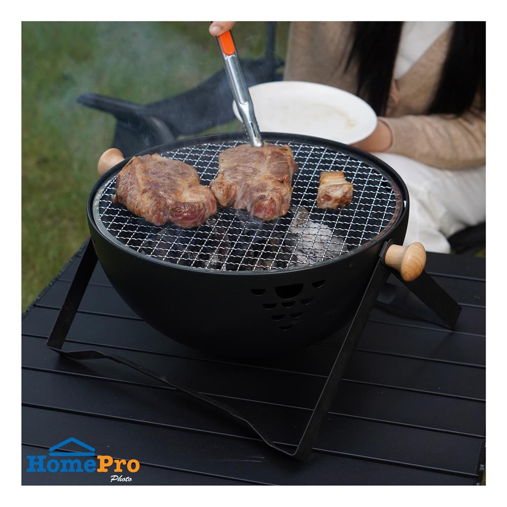 เตาถ่านบาร์บีคิว ทรงกลม SPRING XPLOR สีดำ