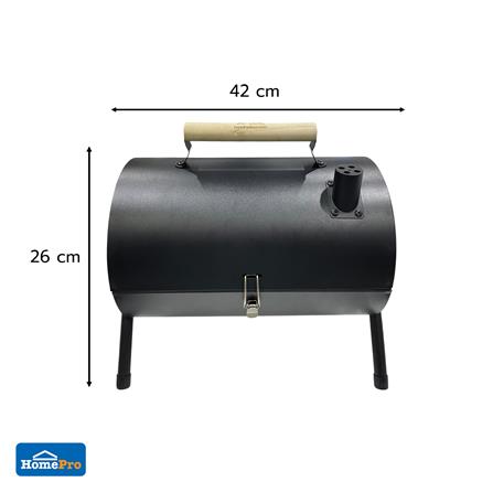 เตาถ่านบาร์บีคิว ตั้งโต๊ะ SPRING BARREL XPLOR สีดำ_8