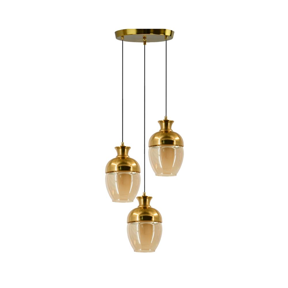 ไฟช่อ SUCCESS SCP-3999/3 สีทอง/ชา 3 หัว