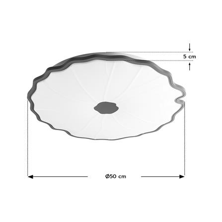 ไฟเพดาน LED STARLIGHT 04-SL-8527-500 74 วัตต์ DAYLIGHT/COOL WHITE/WARMWHITE 19 นิ้ว สีขาว/เทา_5