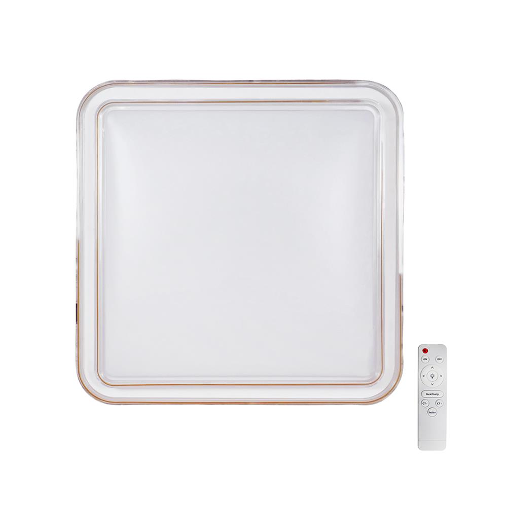 ไฟเพดาน LED STARLIGHT 04-SL-8525-500 74 วัตต์ DAYLIGHT/COOL WHITE/WARMWHITE 19 นิ้ว สีขาว/ทอง