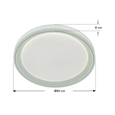 ไฟเพดาน LED STARLIGHT 04-CL-20369-WH 65 วัตต์ DAYLIGHT/COOL WHITE/WARMWHITE 19 นิ้ว สีขาว_4