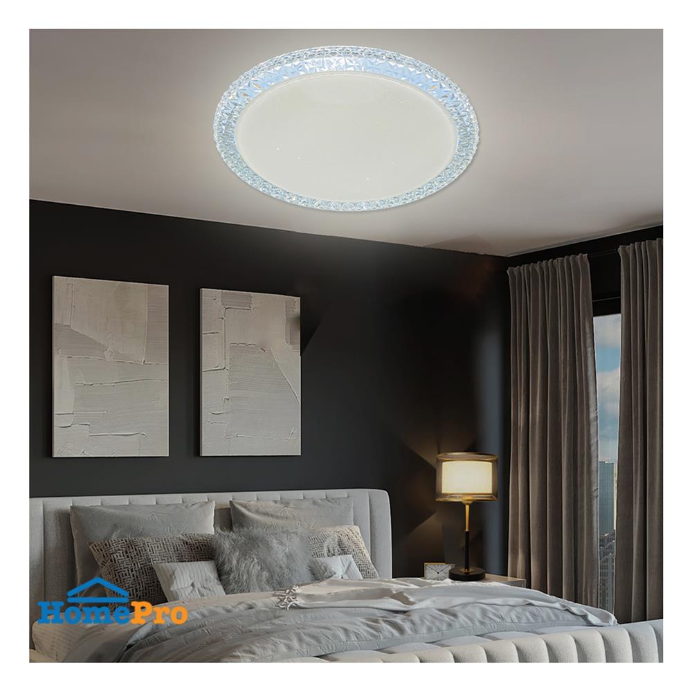 ไฟเพดาน LED STARLIGHT 04-CL-20028 65 วัตต์ DAYLIGHT/COOL WHITE/WARMWHITE 19 นิ้ว สีขาว