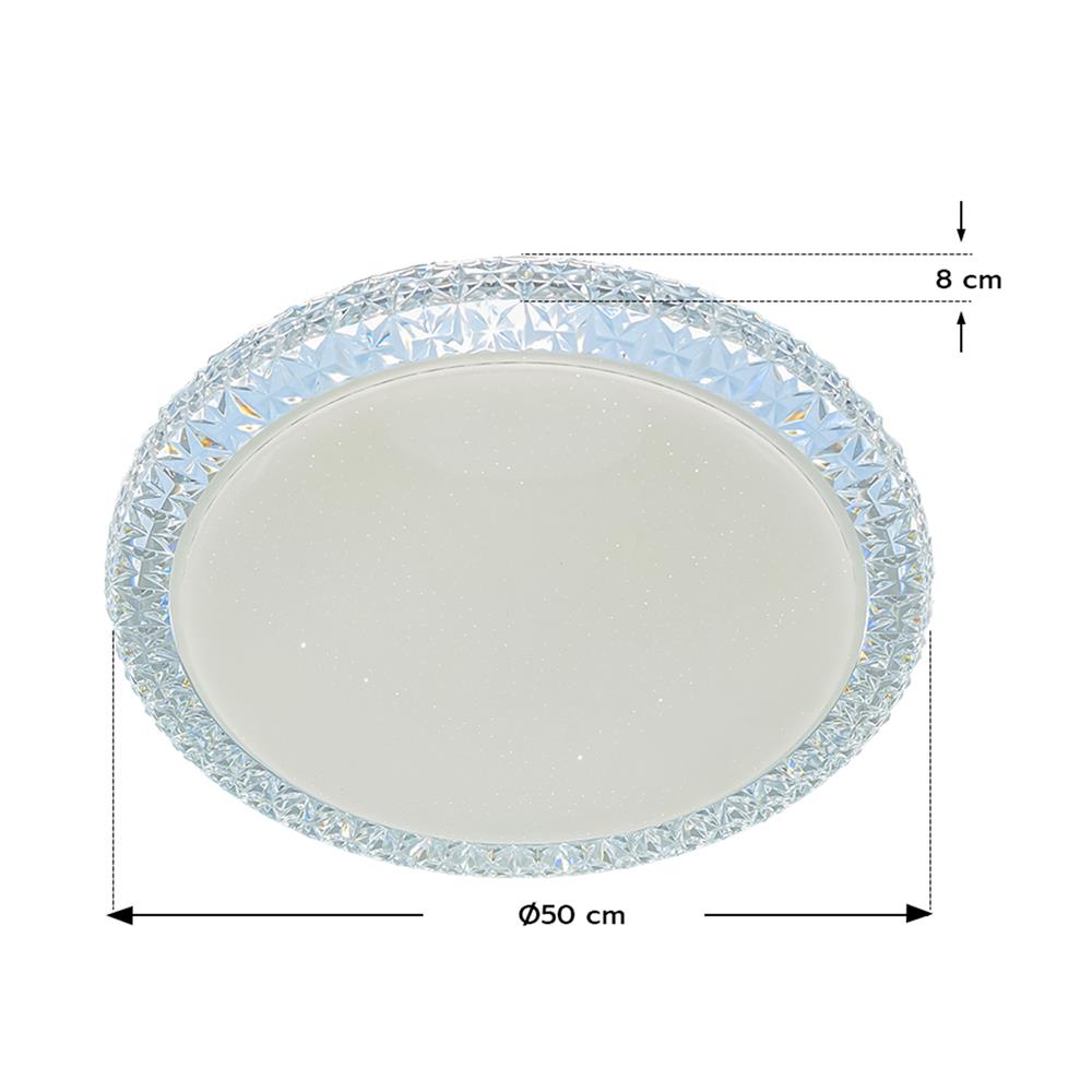 ไฟเพดาน LED STARLIGHT 04-CL-20028 65 วัตต์ DAYLIGHT/COOL WHITE/WARMWHITE 19 นิ้ว สีขาว