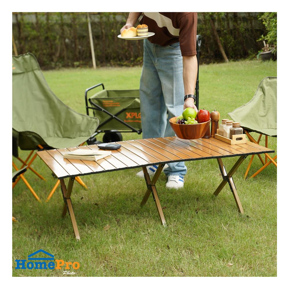โต๊ะพับแคมป์ปิ้ง SPRING XPLOR 120 ซม. สีน้ำตาล