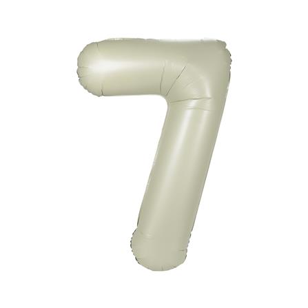 ลูกโป่งฟอยล์ตกแต่ง SNAZZ เลข 7 40 นิ้ว สีขาว_0